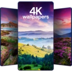 beautiful wallpapers 4k android application logo